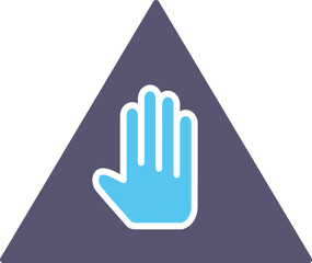 Unique Warning Vector Icon