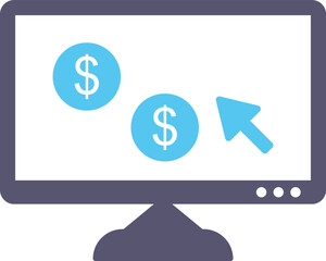 Unique Pay Per Click Vector Icon