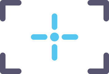 Unique Focus Vector Icon