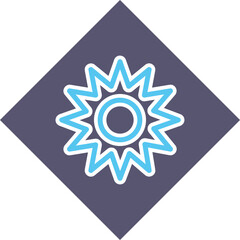 Optical Radiation Vector Icon