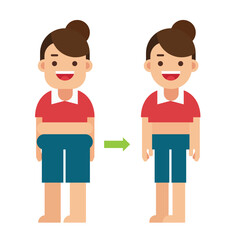 Woman Eat Healthy Food. Calorie Control and Diet
