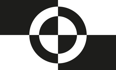 Geometric circular pattern banner background design vector. Circle art wallpaper.