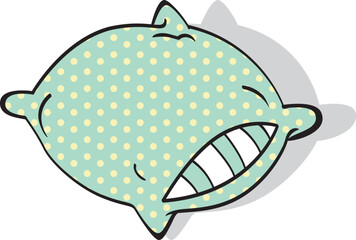 Hand drawn of pillow,vector illustration