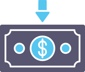 Money Down Icon