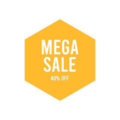 Discount tag badge for business and retail