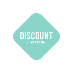 Discount tag badge for business and retail