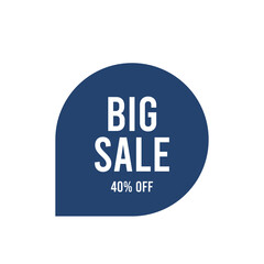 Discount tag badge for business and retail