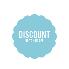 Discount tag badge for business and retail
