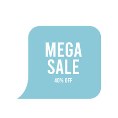 Discount tag badge for business and retail