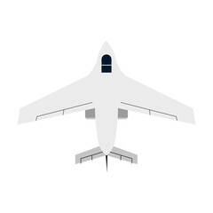 Fighter air plane in flat design