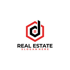 real estate logo design vector template