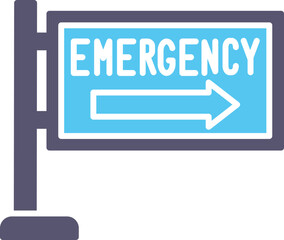 Emergency Sign Icon