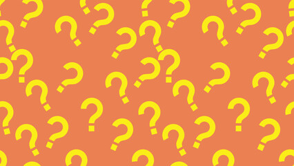 seamless pattern question mark background yellow and red vector illustration EPS10