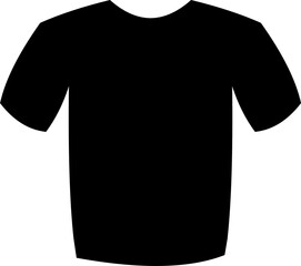 black t shirt isolated