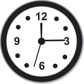 alarm clock icon on white background 