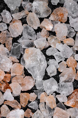 close up of salt