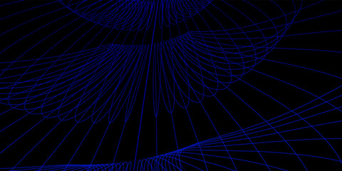 Abstract black background with blue lines design