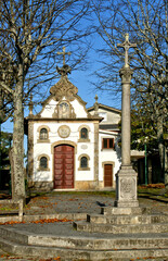 Obraz premium Cruise and Chapel of S. Joao do Monte in Esposende, north of Portugal