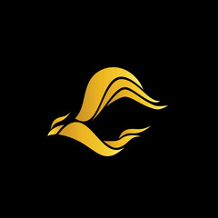 This elegant and modern looking golden phoenix vector logo design can be used for company logos or for other products.