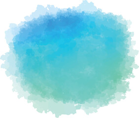 Obraz premium 青い水彩絵の具のにじみ背景素材 ベクターデータ
