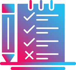 Fototapeta premium Survey Checklist Icon