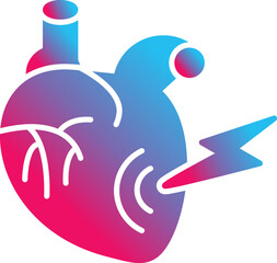 Obraz premium Heart Attack Icon