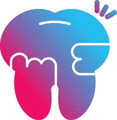 Toothache And Plaque Icon