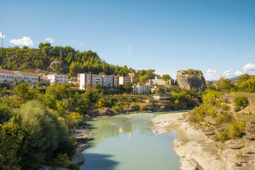 Fototapeta premium Beautifull City of Permet in Albania, Europe.