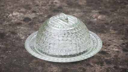 Campana de cristal con relieve