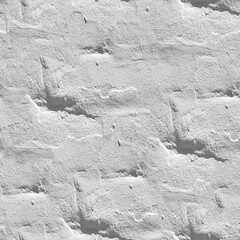 Old White Brick Wall. Seamless Tileable Texture.
