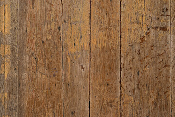 Rustic Old Weathered Bright Wood Plank Background extreme closeup.