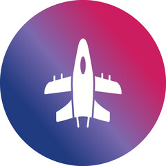 Fototapeta premium Military Plane Icon