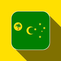 Cocos Islands flag, official colors. Vector illustration.