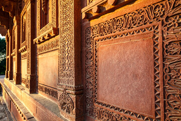Birbal Bhavan pavilion, afternoon, in Fatehpur Sikri, Agra, Uttar Pradesh, India, Asia