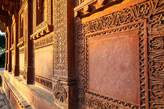 Birbal Bhavan pavilion, afternoon, in Fatehpur Sikri, Agra, Uttar Pradesh, India, Asia