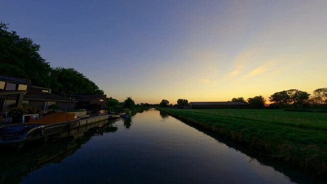 Wonderful landscape of hollands channel on sunset sunrise stunning fpv drone dollyshot droneshot aerial air
