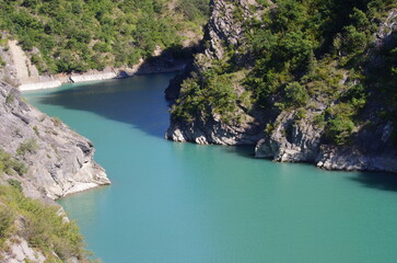 Fototapeta na wymiar Lac de monteynard 