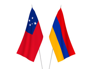 Armenia and Independent State of Samoa flags