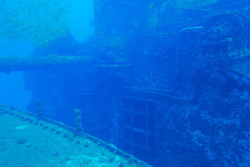 The Seatiger shipwreck when SCUBA diving off of Oahu. Wreck diving adventures with Oahu Diving,...