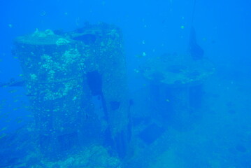 The Seatiger shipwreck when SCUBA diving off of Oahu. Wreck diving adventures with Oahu Diving, your wreck dive specialist.