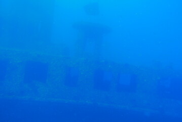 The Seatiger shipwreck when SCUBA diving off of Oahu. Wreck diving adventures with Oahu Diving,...