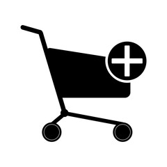 Shopping Cart Icon, Vector flat design style
