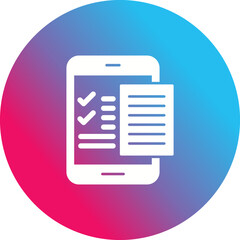 Fototapeta premium Check List Icon