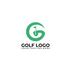 golf logo icon vector design illustration