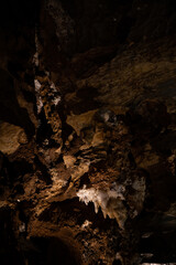 Fototapeta na wymiar Ochtina Aragonite Cave, Slovakia