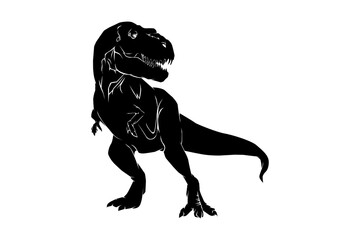 tyrannosaurus silhouette © rifqi
