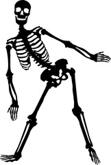 Dancing skeleton.