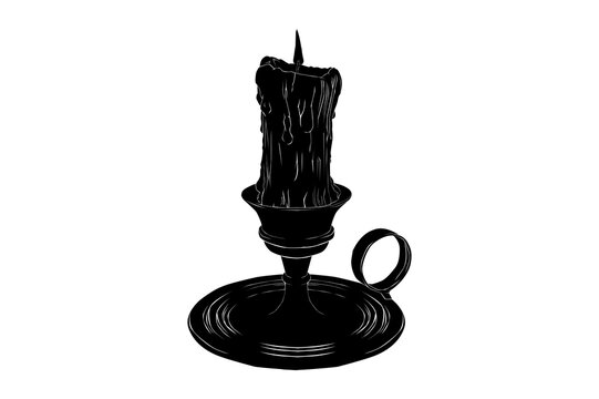 recommend clip art: candle silhouette