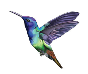 hummingbird in flight © rifqi