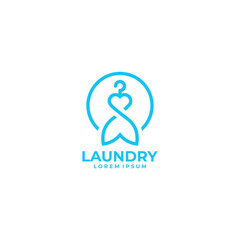 laundry logo vector design illustration